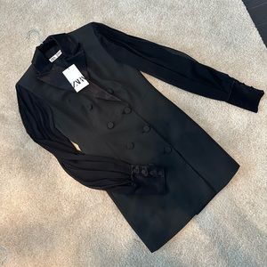 NWT Zara blazer dress in black (XS)